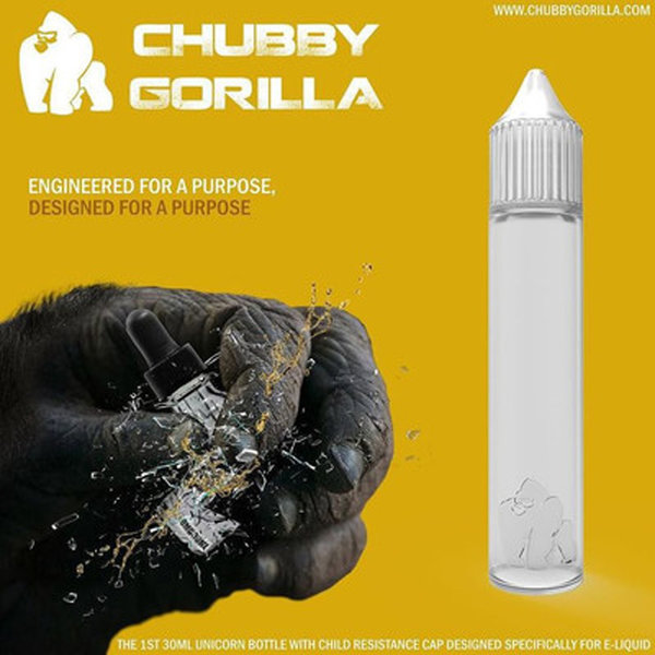 Chubby Gorilla - 10 x 100ml PET Unicorn Bottle bzw. Stiftflaschen Leerflasche