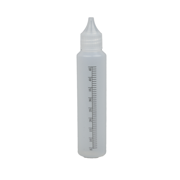 10 x 50ml Stiftflaschen o. Unicorn Bottle mit SKALA  - Kunststoffflaschen PE - Tropfflaschen
