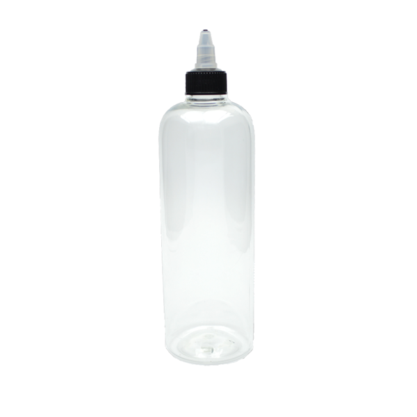 4 x 500ml Kunststoffflaschen aus Pet mit Twist-Off Deckel - Leerflasche - Liquidflasche für E-Liquid
