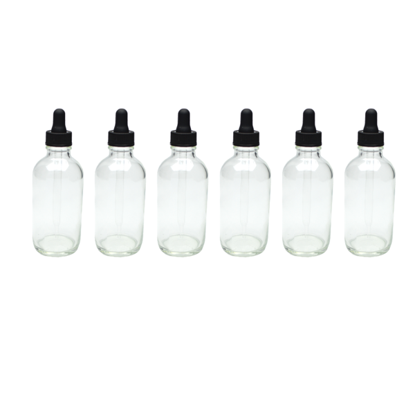 5 x 120ml Pipettenflaschen aus Glas Rund - Leerflasche - Liquid Flasche für E-Liquid