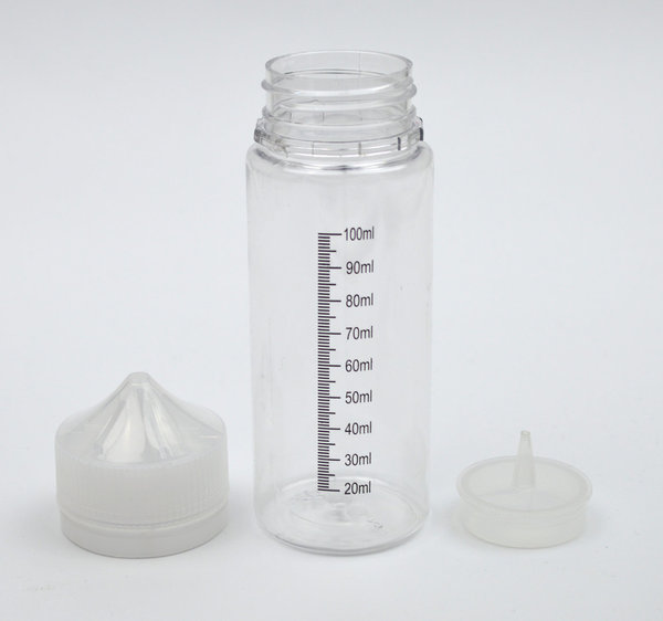10 x 120ml SKALA-Stiftflaschen - Kunststoffflaschen PET - Leerflasche - Liquid Flasche für E-Liquid