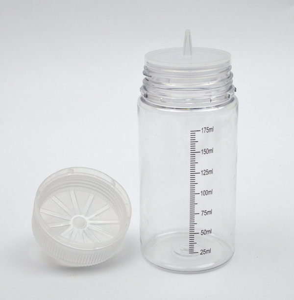 5 x 200ml SKALA-Stiftflaschen - Kunststoffflaschen PET - Leerflasche - Liquid Flasche für E-Liquid